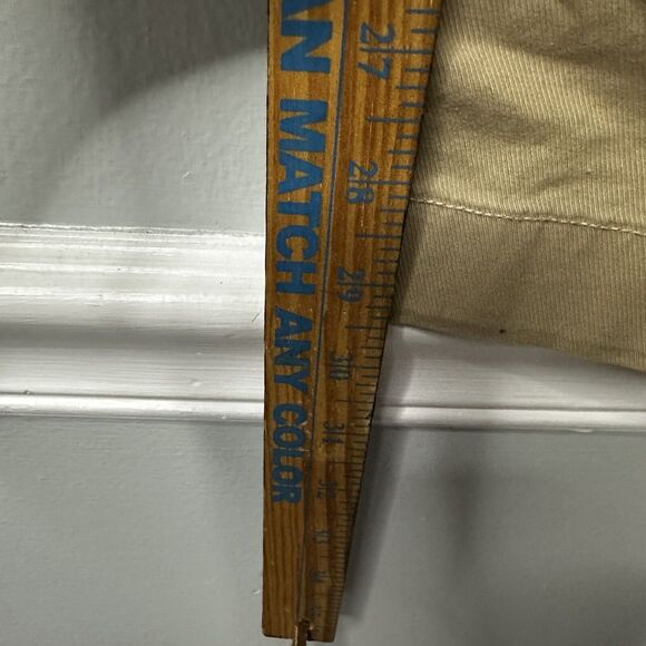 Gap Womens Pants Beige Size 12 Tall Straight Up Khaki High Rise Cotton Blend $80 - Picture 8 of 14
